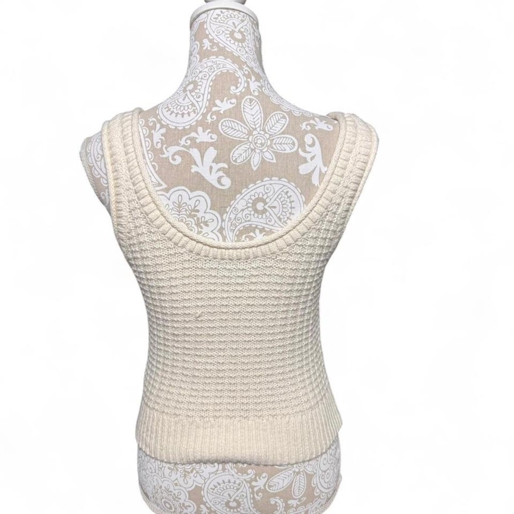Madewell Knit White Basic Neutral Closet Staple Tank Top Minimalist Size XS - Picture 4 of 6